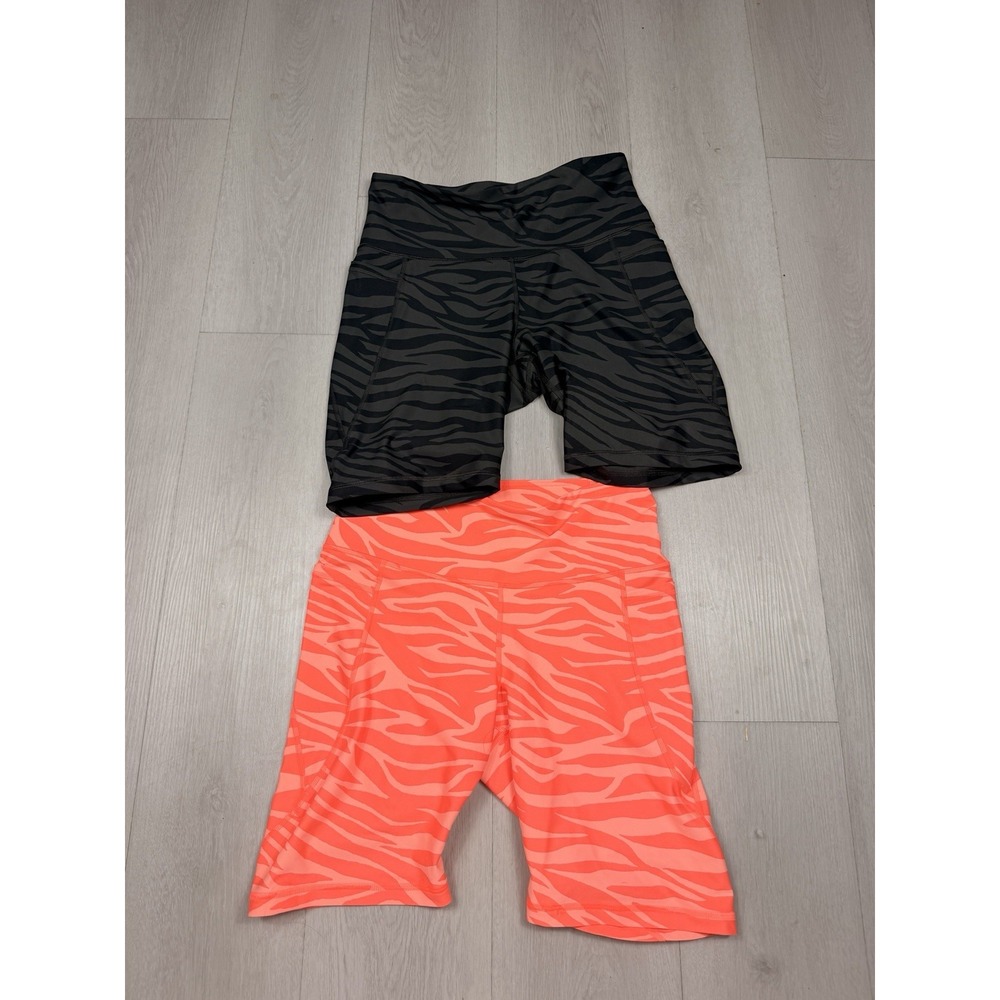 Lot of 2 Old Navy Active PowerSoft high-waisted biker shorts in women's size L
